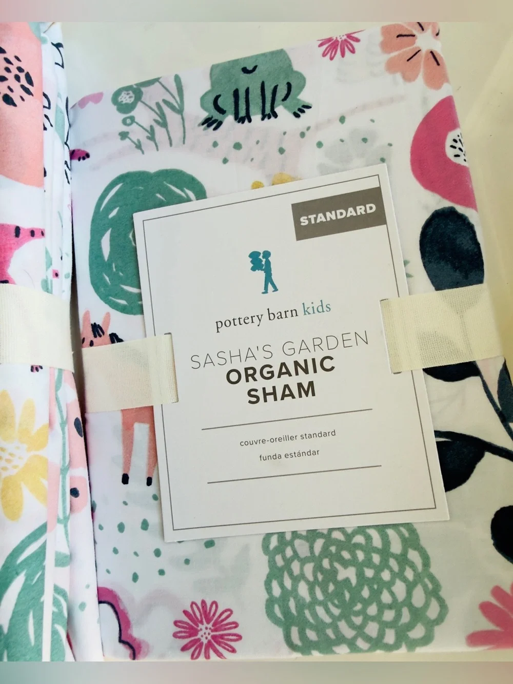 Pottery Barn Kids Sasha's Garden Organic F/Q Duvet Cover & Shams NWT Retail $204
